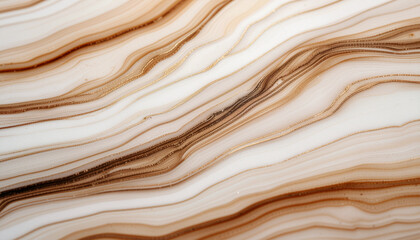 Abstract marble texture with brown and white