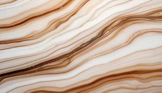 Abstract marble texture with brown and white