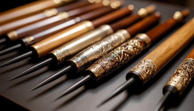 Close up of crafted tools