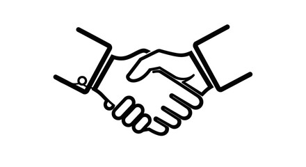 Obraz premium Business handshake, agreement, partnership, deal, success, teamwork, cooperation, trust