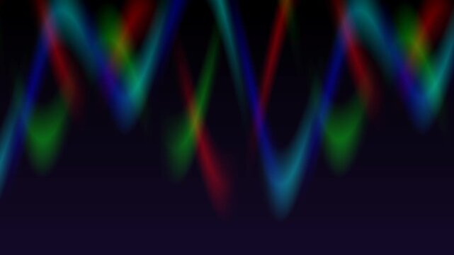Abstract spectrum of vivid colors creating a beautiful and ethereal wavy pattern on a dark background