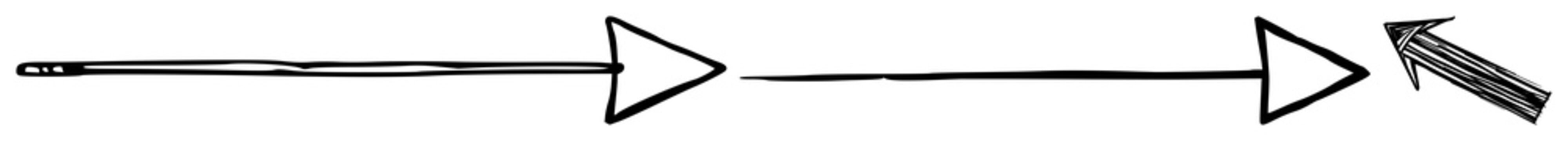 Right Arrow set with stylized line orientation featuring directional icon, vector graphic, illustration with arrow, referencing navigation and emphasis