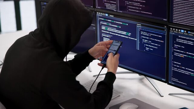 Hacker Loading Virus Code