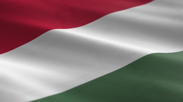 Hungary - waving flag loop