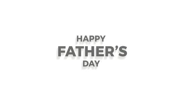 A happy Father's Day message on a white background with gray text