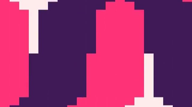 pink and white background with arrows