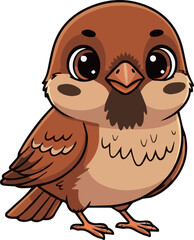 Obraz premium Sparrow_small_brown