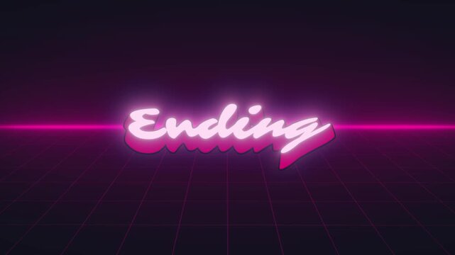 Retro neon stream overlay, gaming overlay animation, looping background