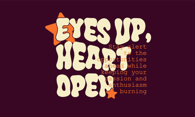 Urban streetwear groovy aesthetic typography quotes vector graphic design © AKSNA