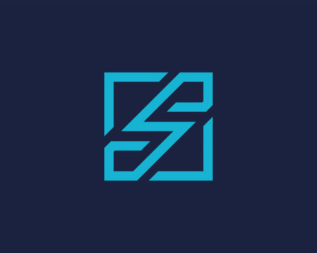 letter s logo monogram design template