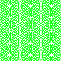 Fototapeta premium Green seamless floral pattern