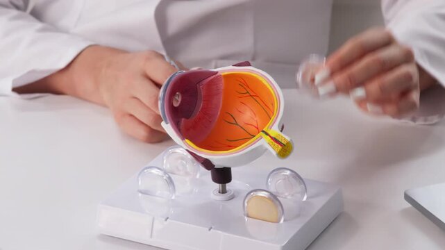 Doctor Calmly Explains Eye Injury And Glaucoma Effects