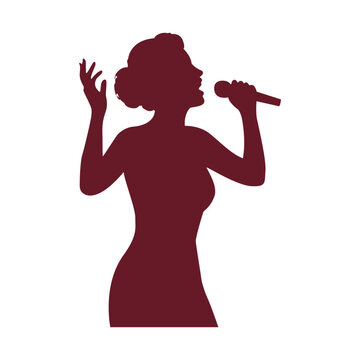 Singer Silhouette Icon