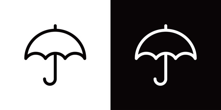 傘、雨のアイコン 天気予報