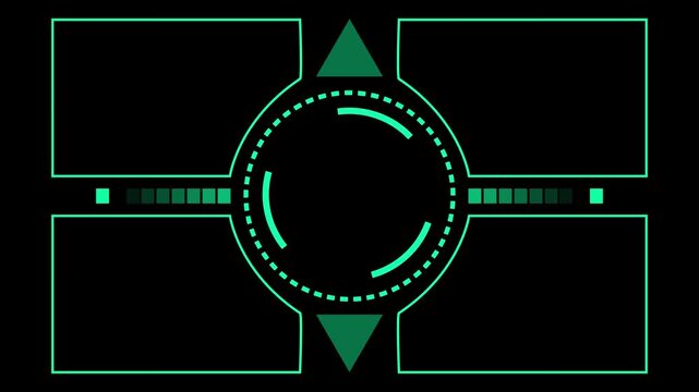Circular flow diagram with directional arrows and connected nodes