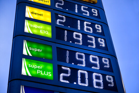 Spritpreis,Tankstelle,Energiekrise,Anzeigetafel