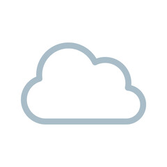 Fototapeta premium 曇りのアイコン 雲 クラウド