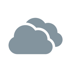 Fototapeta premium 曇天のアイコン 雲 クラウド