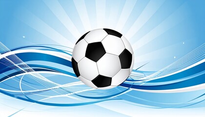 Naklejka premium abstract Football or soccer background with big ball, vector style