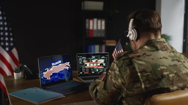 U.S. military monitoring operation launch, beginning of offensive in Russia