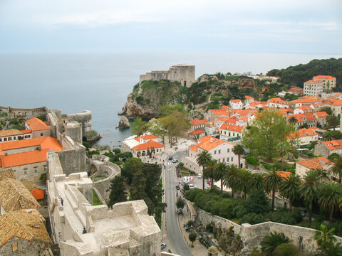 Dubrovnik Fortress, a famous medieval landmark in Croatia 
