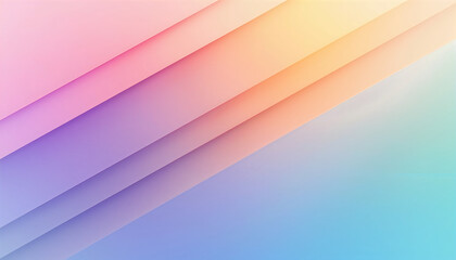 Obraz premium Soft Pastel Gradient Background with Diagonal Abstract Layers Minimal Design
