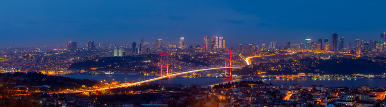 15 July Martyrs Bridge / Bosphorus Bridge night view