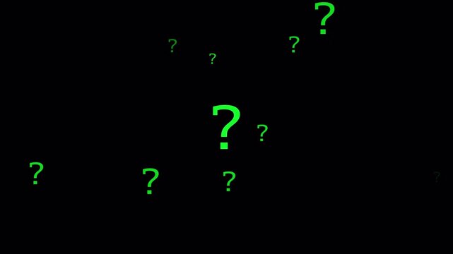 Question mark animation Quiz trivia game competition question mark frame for quizzes and FAQs Question mark symbol Answer question Examination test in transparent background in 4K animation
