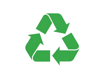 Obraz premium A green recycling symbol