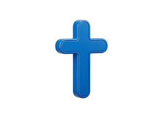Obraz premium A blue cross symbol