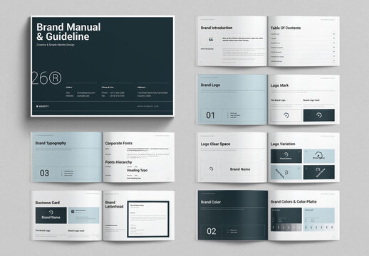 Brand Manual Template Landscape
