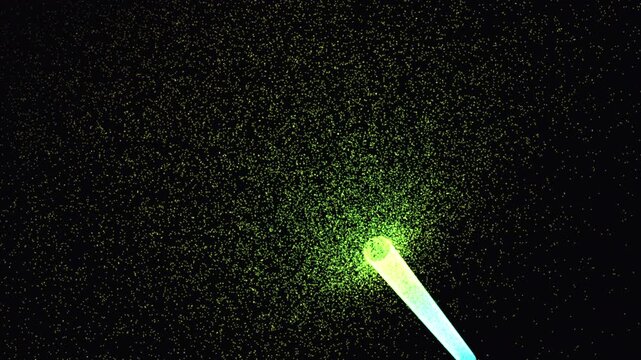 massive geometric funnel executes dynamic traffic shaping as amber data is constricted into a regulated cyan stream. Ideal for cloud infrastructure and enterprise IT brand films.