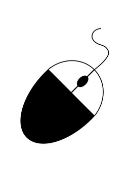 vector icon of a computer mouse