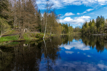 Obraz premium See bei Skövde, Västergötaland lan, Schweden