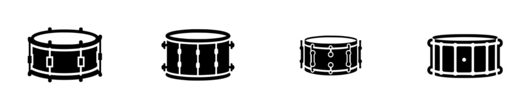 Rhythmic Resonance: A Silhouette of a Snare Drum