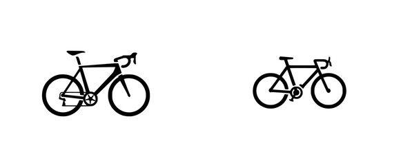 Obraz premium Sleek Silhouette of a Modern Road Bicycle