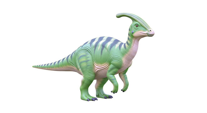 Green Parasaurolophus Dinosaur