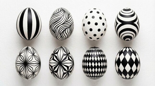 Geometric Patterned Egg Set