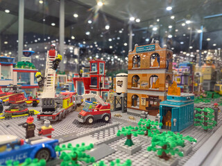 Obraz premium Lego miniature city diorama