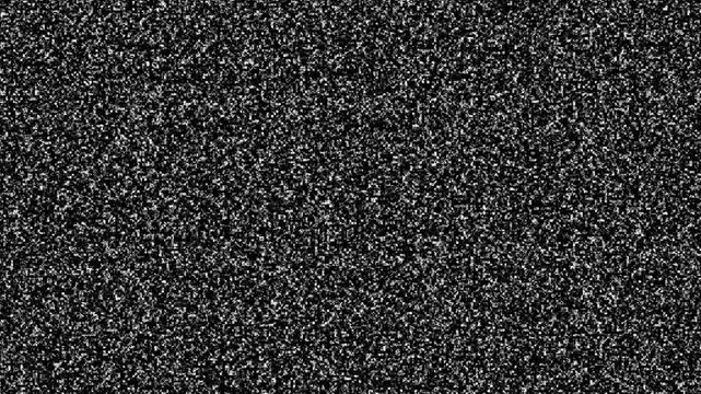TV Static Noise Background Animation Loop Retro Signal Interference Texture