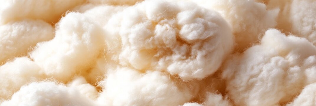 Cozy Warm Wool Fibers Fabric Background for Seamless Knitting with Fleecy Texture and Fiber Pattern