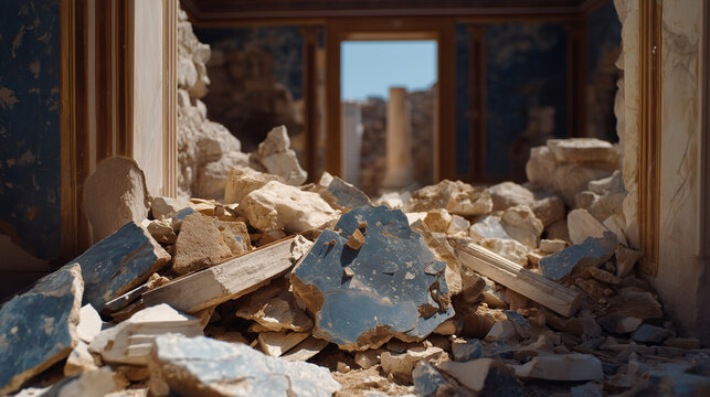 Classical archaeologist piecing together polychrome fresco fragments using spectral imaging to reveal original pigment composition in Mediterranean restoration studio, ideal for art conservation, an