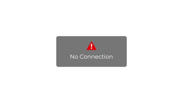 no internet error popup ui animation clean minimal style.