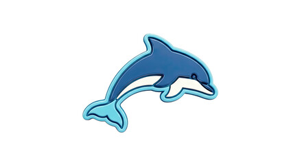 Fototapeta premium Blue Dolphin Icon