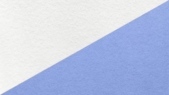 White paper texture background with light cornflower blue diagonal split and copy space for template, banner, presentation