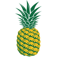 Obraz premium Pineapple Summer Fruit Icon