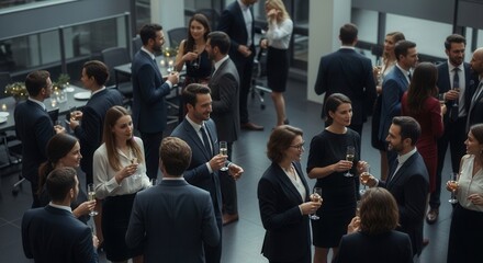 Obraz premium Business People Networking At Elegant Corporate Event