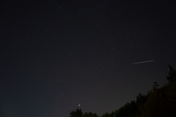 Fototapeta premium Starlit Night. Impressive Display Scene