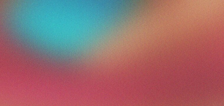 Abstract grain texture background, colorful gradient backdrop with blue, orange, red, smooth surface, digital noise effect.