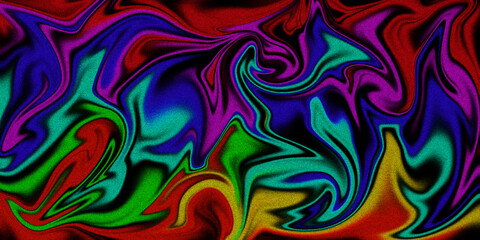 Obraz premium Vibrant swirls of abstract fluid art in a mesmerizing kaleidoscope of colors